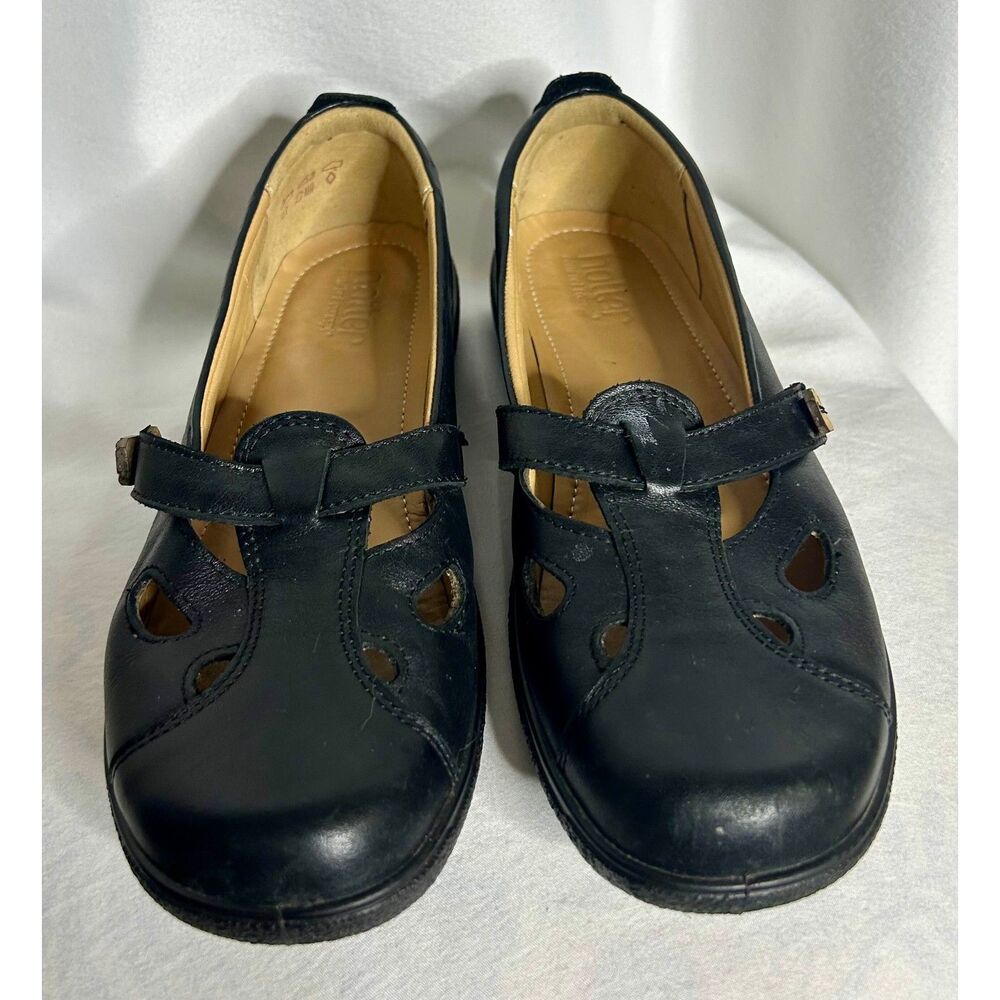 Hotter Nirvana Black Comfort Loafer Shoes Womens US 8